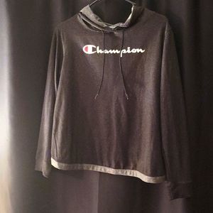 Champion Women's, Medium, Black/Grey Hoodie